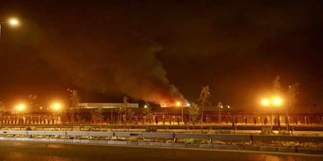 İHA Saldırısı Sonrası Erbil Havalimanı’nda Yangın Çıktı